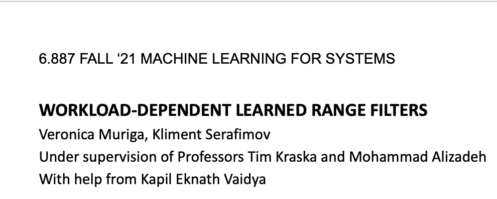 ML for Computer Systems